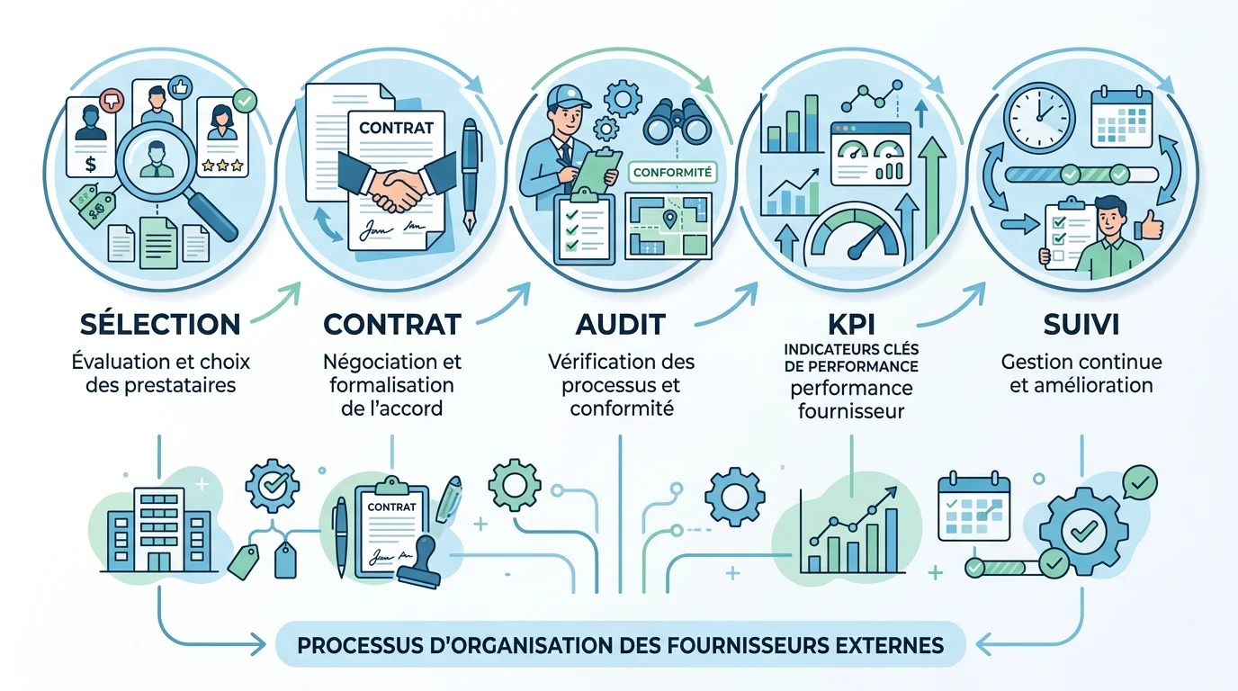 Méthode en cinq étapes pour centraliser la gestion des prestataires
