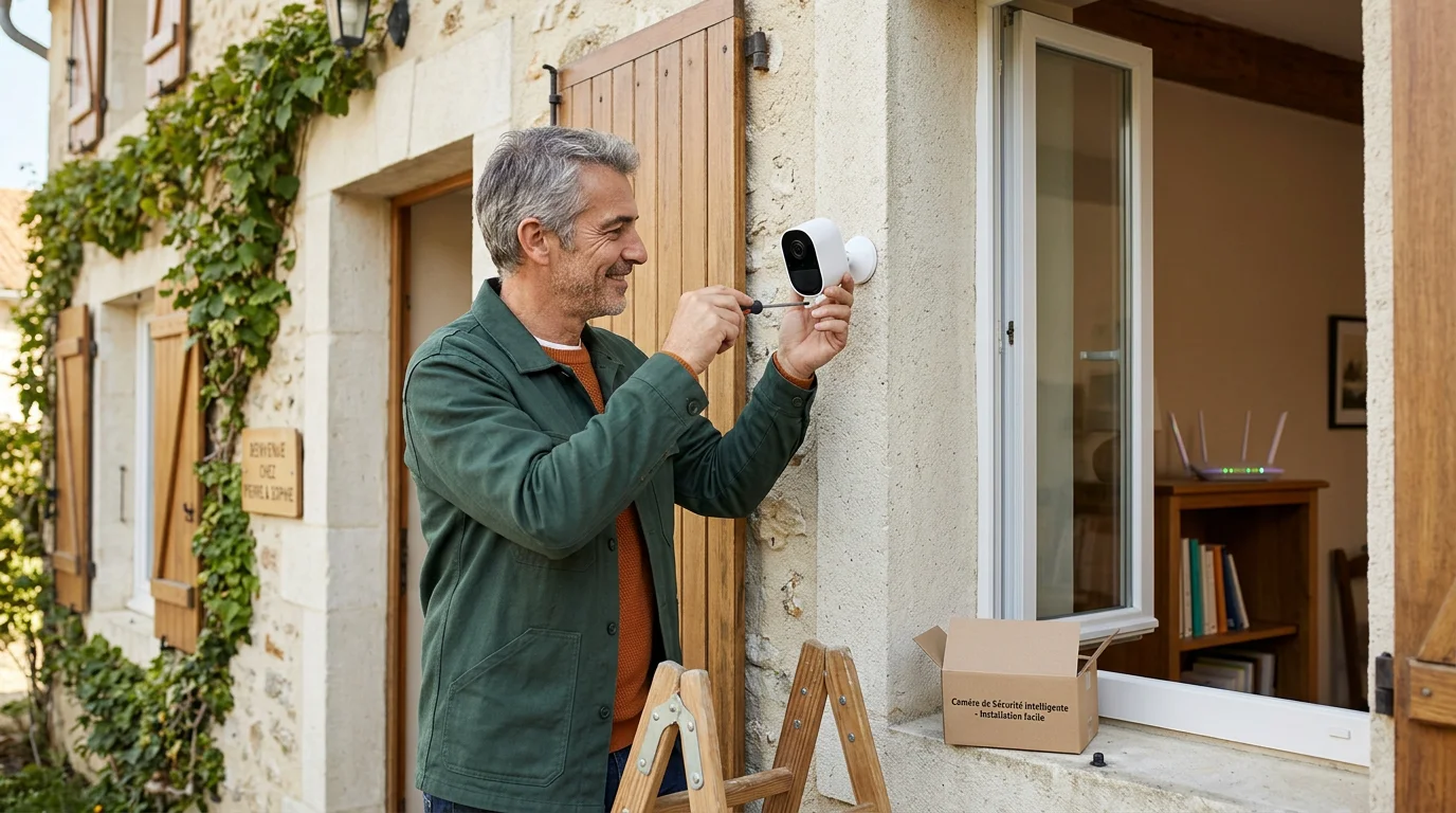 Installation d'une caméra WiFi extérieure à bonne distance du routeur