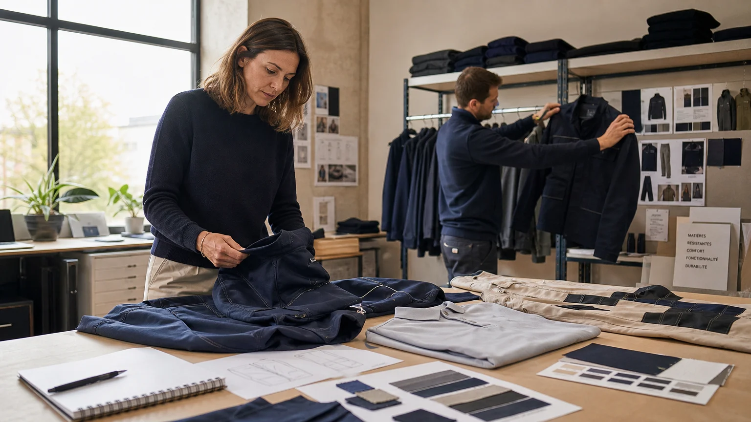 Choix de vêtements de travail adaptés à une équipe professionnelle
