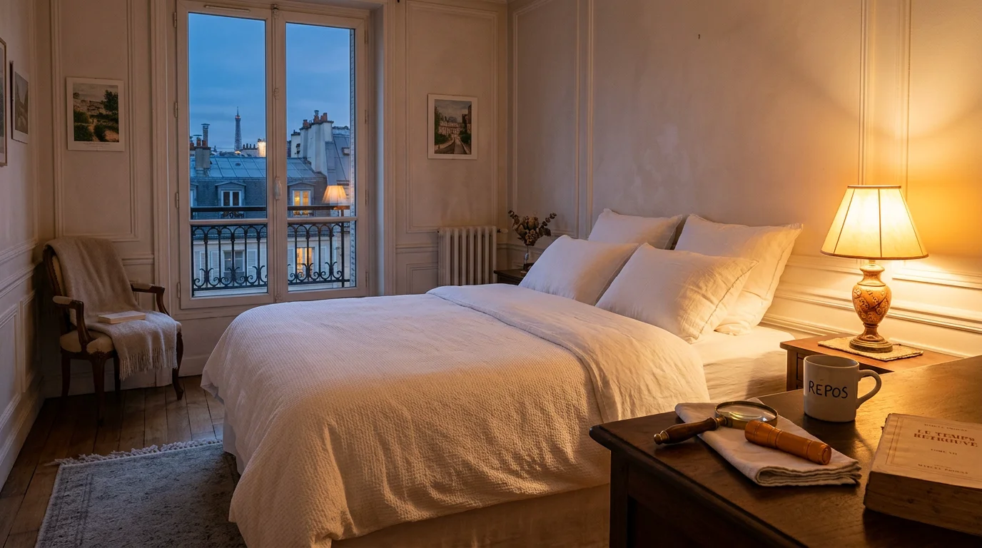 Chambre parisienne inspectée pour détecter les punaises de lit