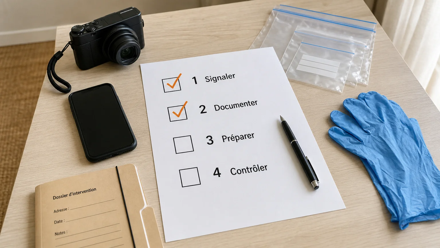 Checklist des démarches à suivre après la découverte de punaises de lit