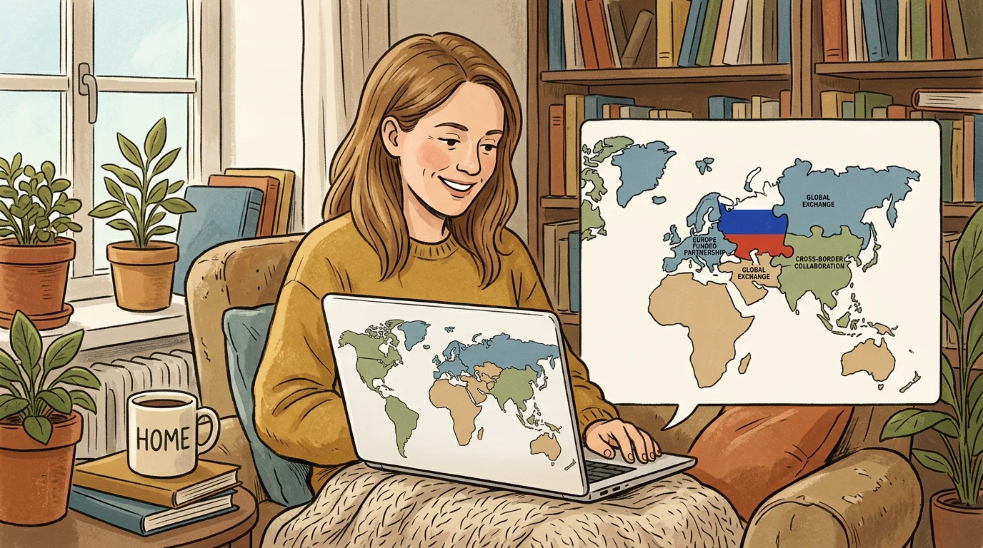 A person playing a daily geography guessing game on a laptop