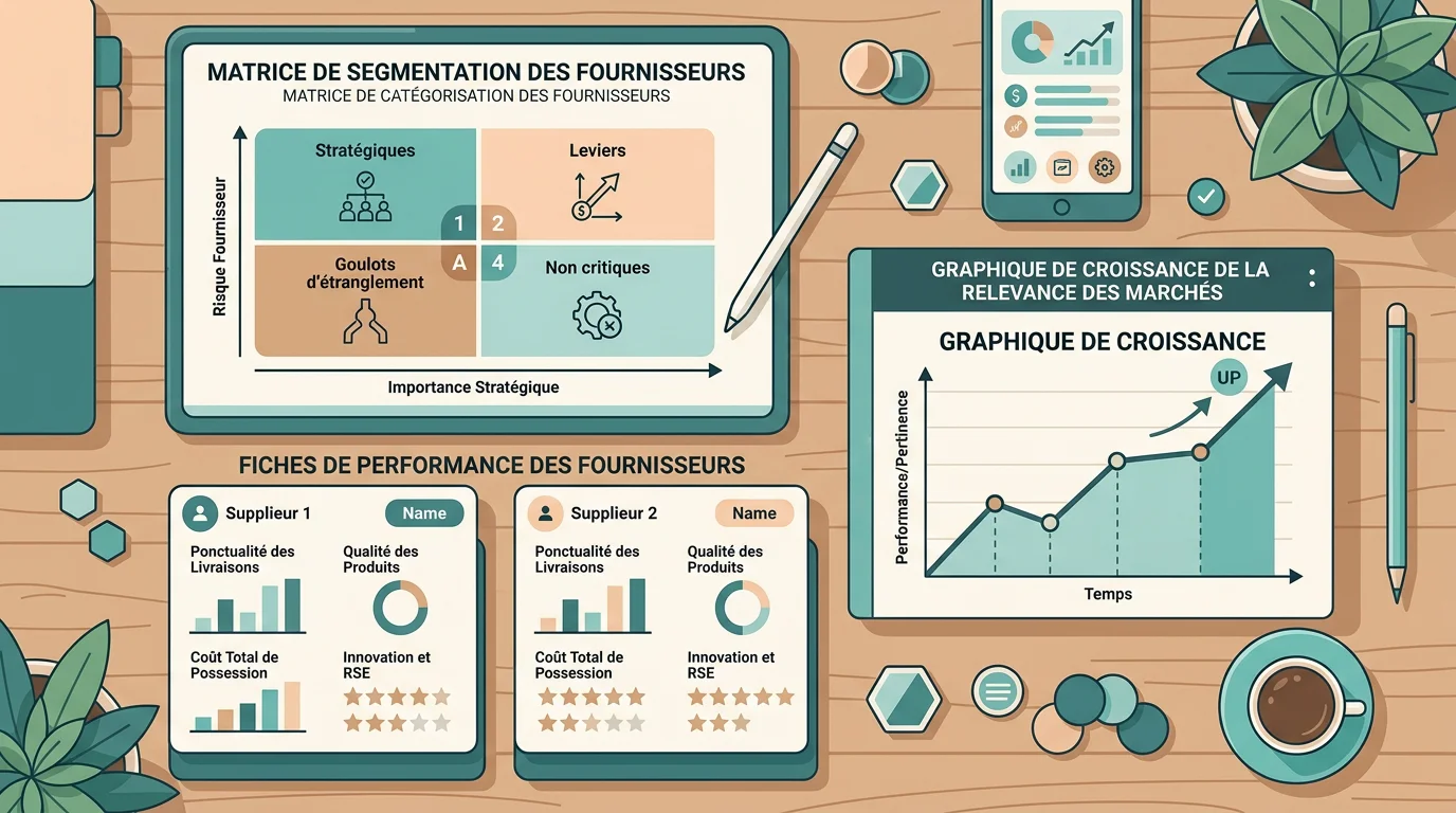 Matrice de segmentation et scorecards de performance fournisseurs