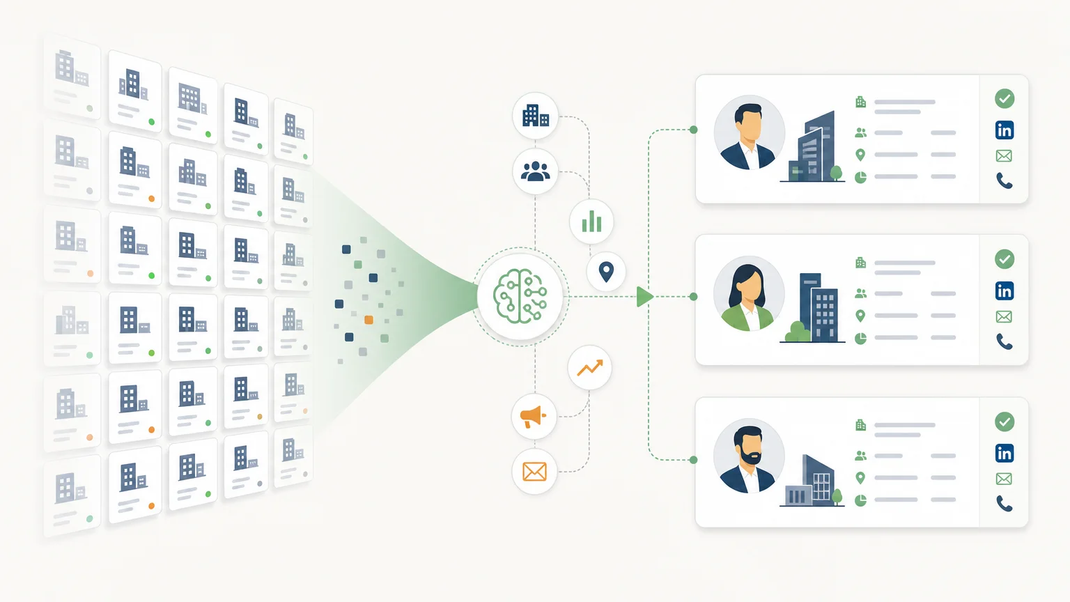 B2B-Lead-Sourcing und Datenanreicherung