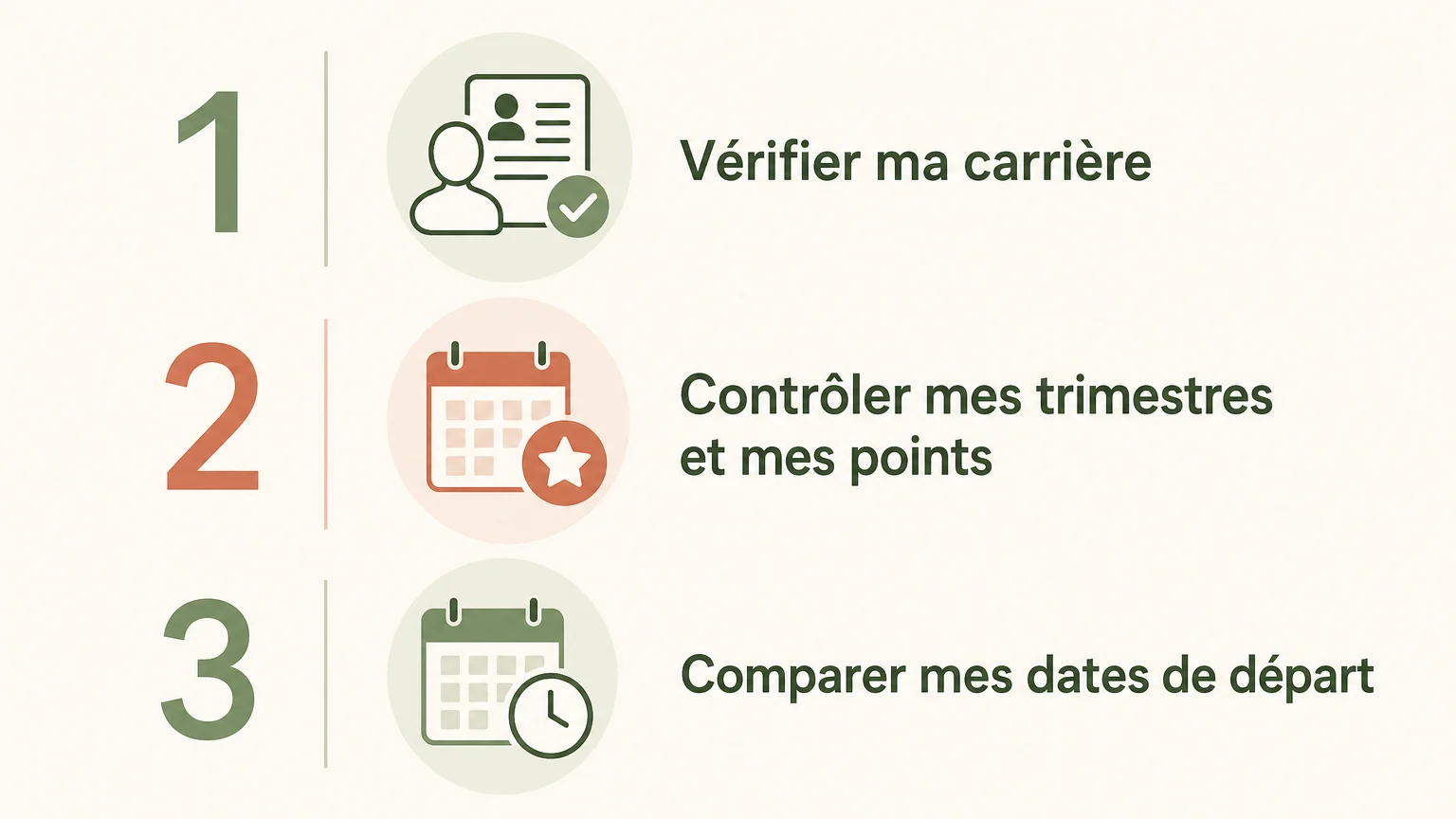 Trois étapes pour vérifier sa carrière, ses trimestres et ses points de retraite