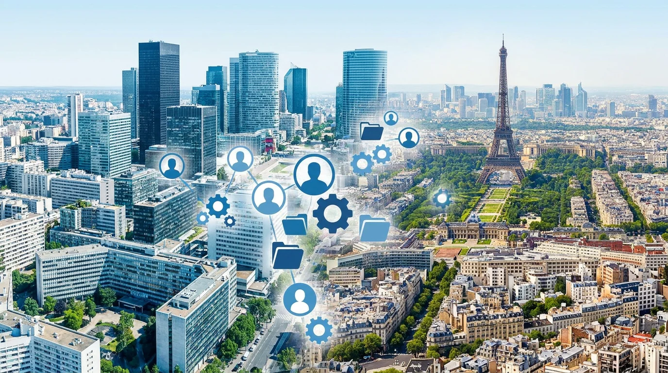 Vue de Paris illustrant le dynamisme du marché de l'alternance en ressources humaines