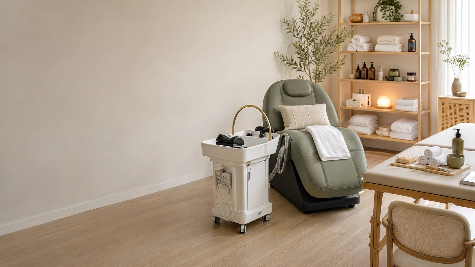 Espace professionnel destiné à une formation Head Spa