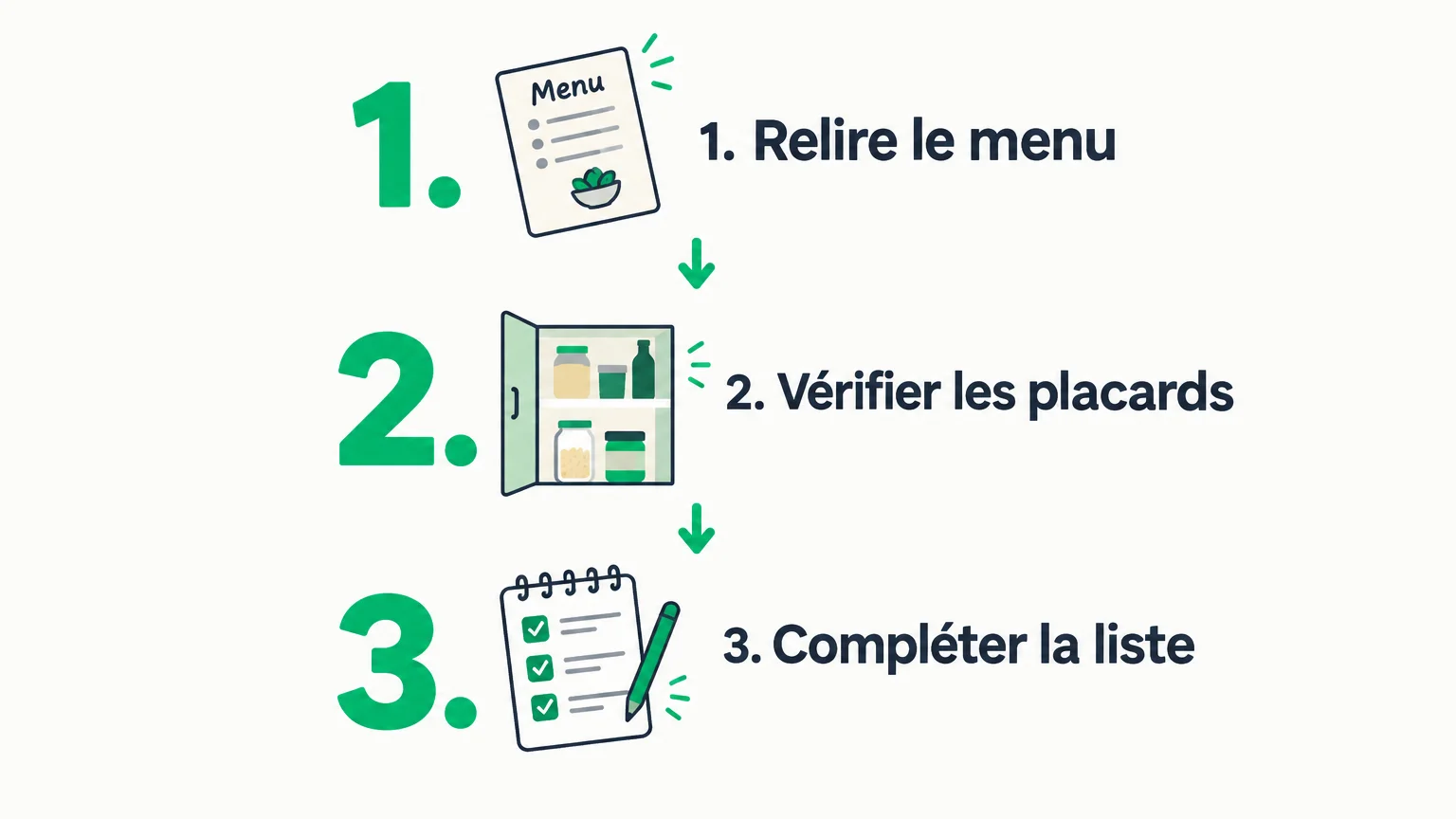 Trois vérifications avant de faire les courses