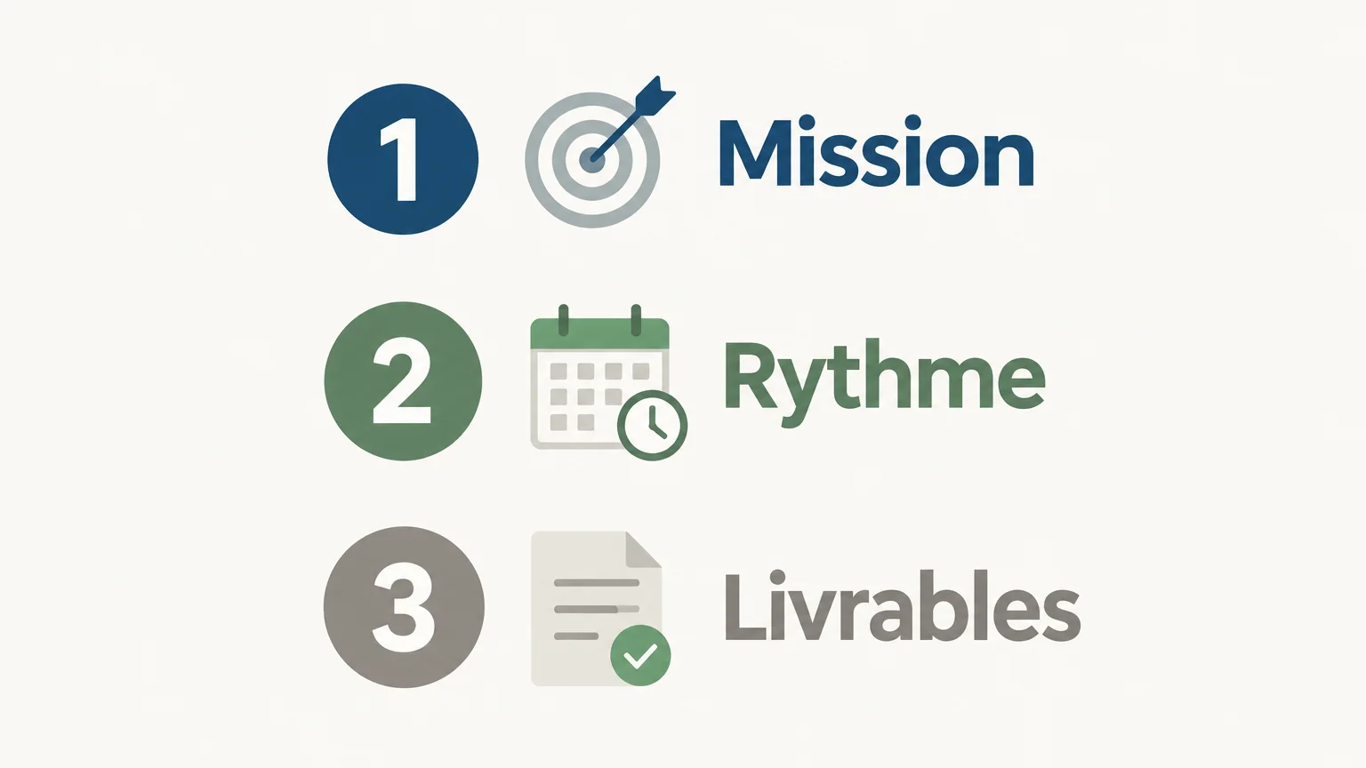 Trois critères pour choisir un accompagnement de gestion : mission, rythme et livrables