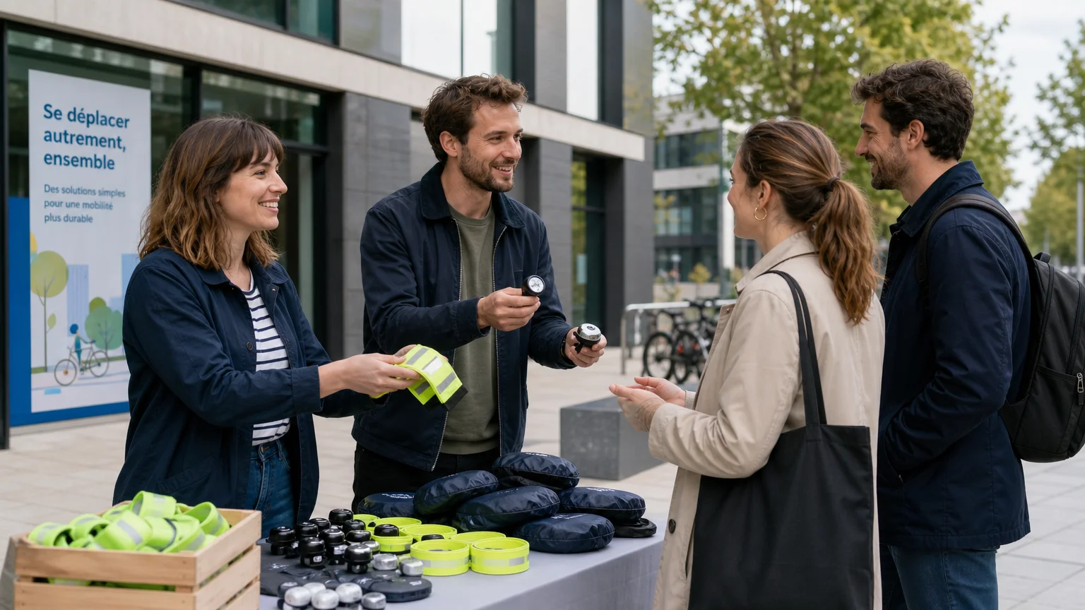 Distribution professionnelle d’accessoires vélo de sécurité personnalisables