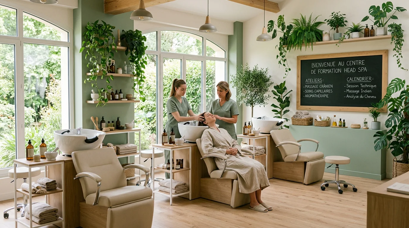 Espace de formation professionnelle dédié au Head Spa japonais