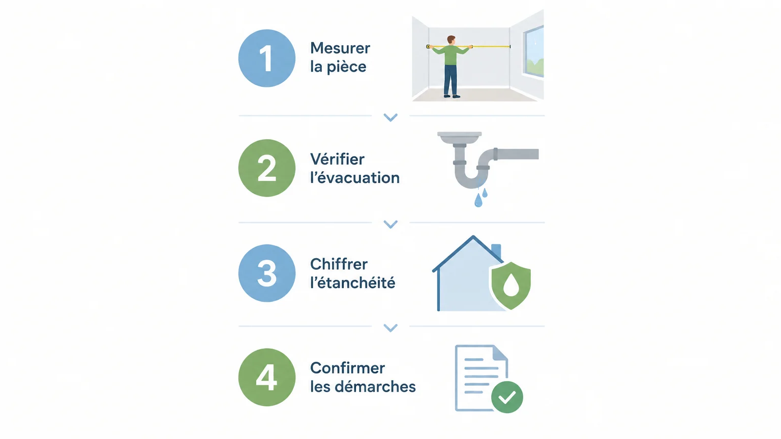Checklist des v&eacute;rifications avant le remplacement d&rsquo;une baignoire