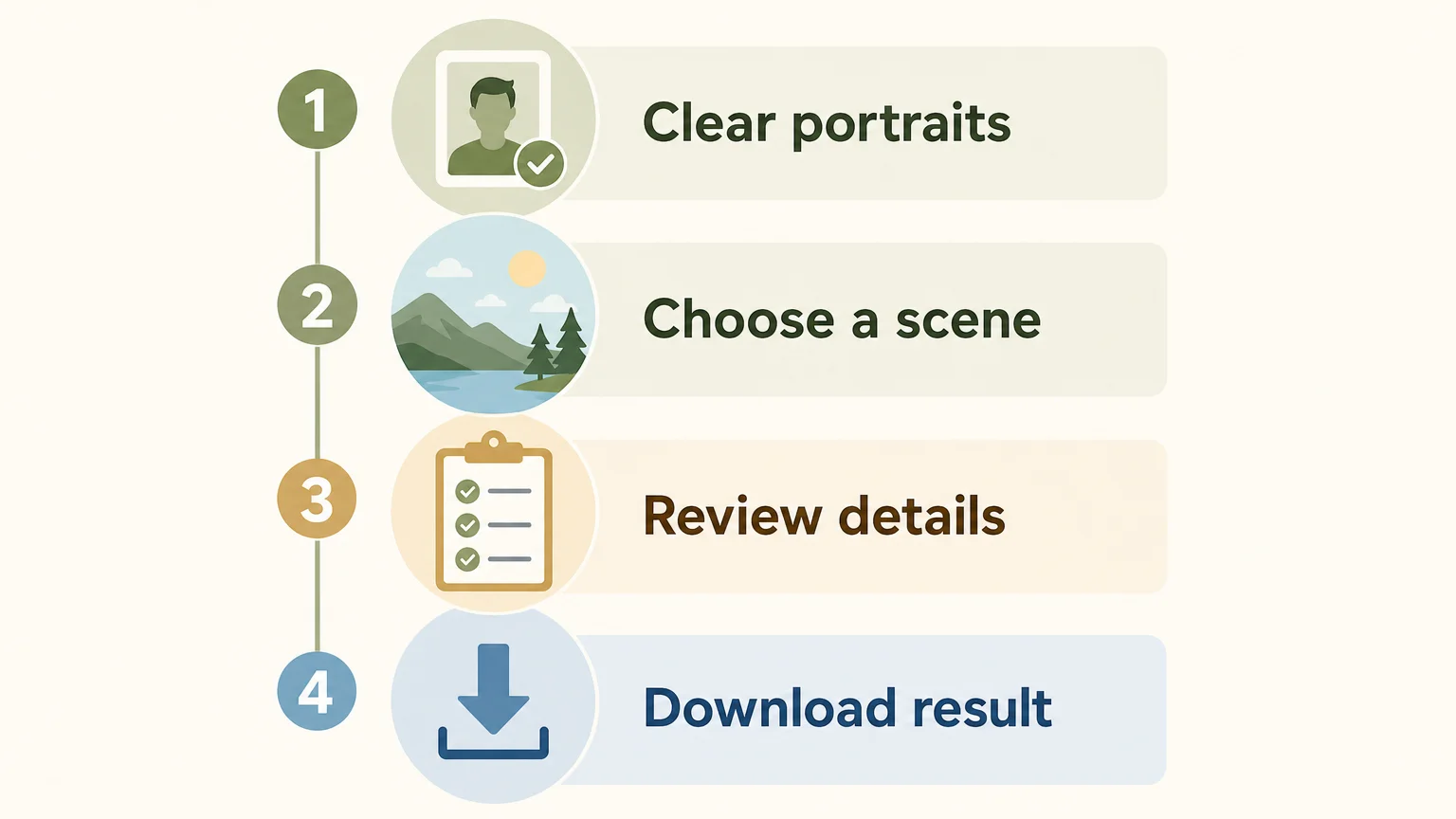 Four-step checklist for creating an AI couple photo