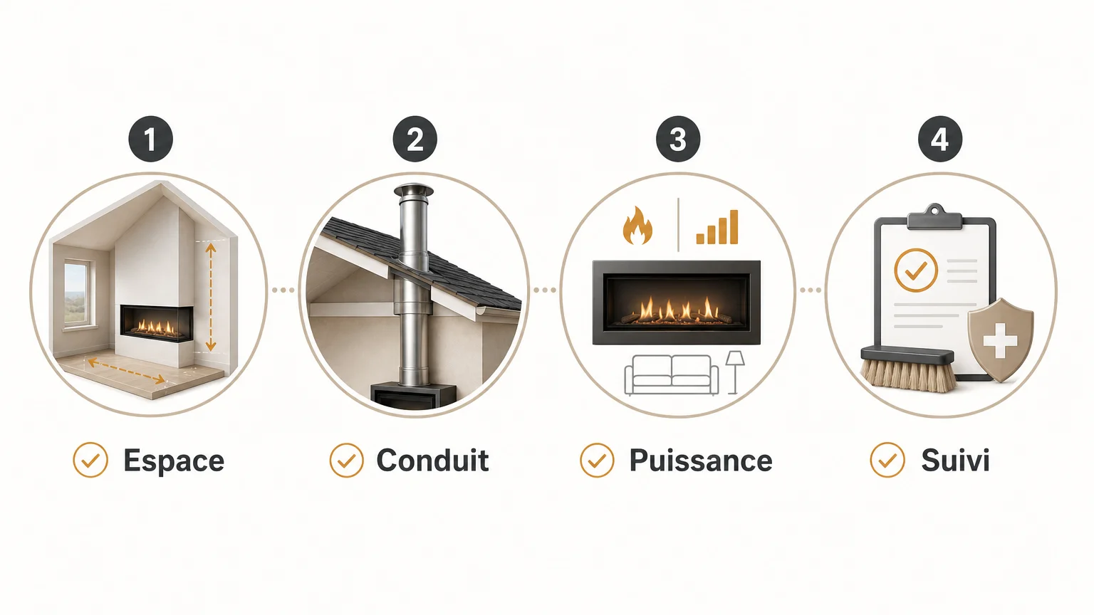 Checklist des critères pour choisir une cheminée à gaz