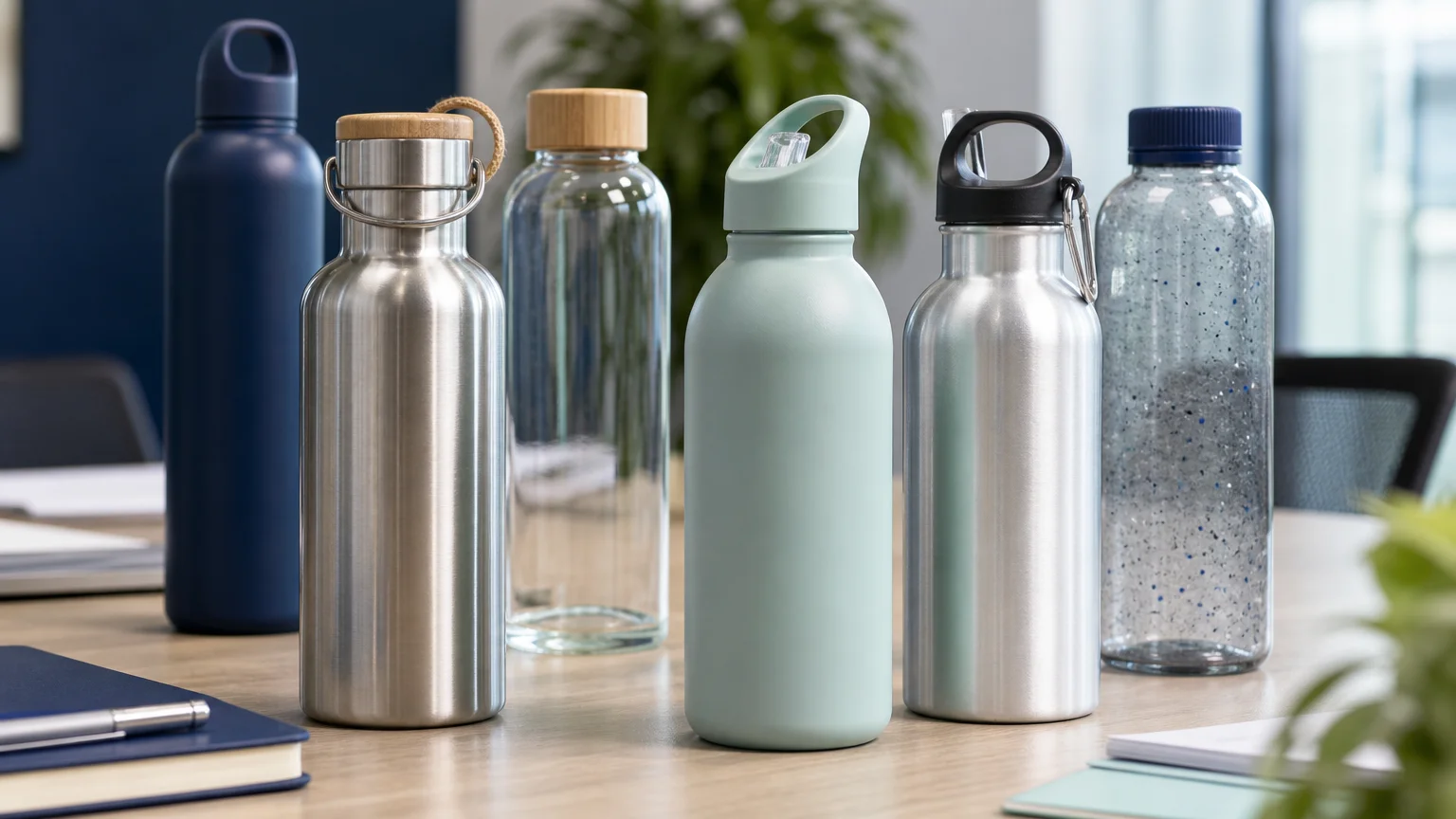Comparaison de matières pour bouteilles d’eau personnalisables