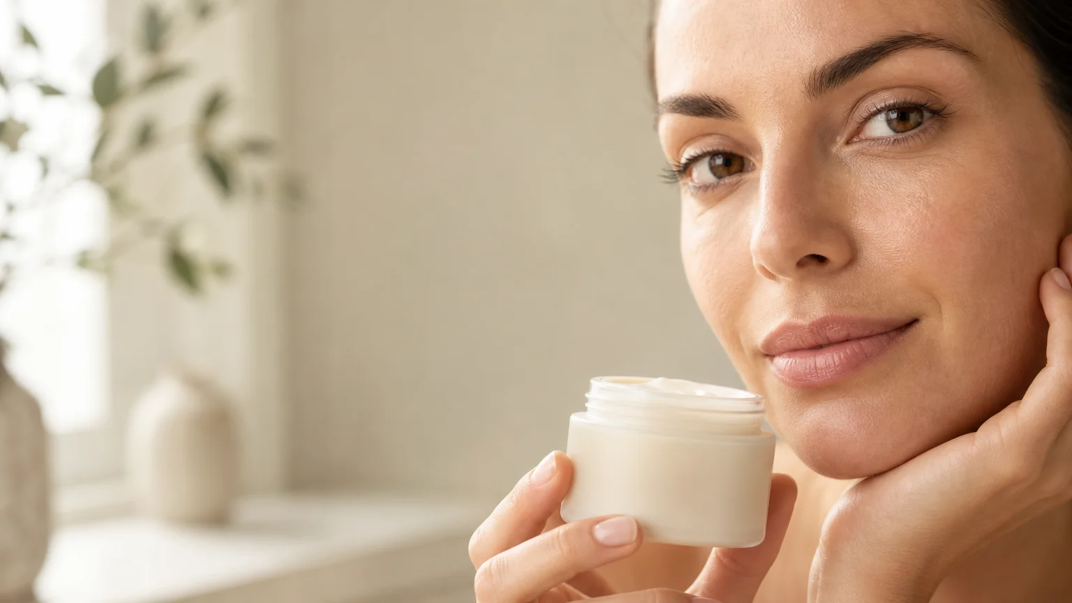 Contour des yeux soigné avec une routine anti-rides douce