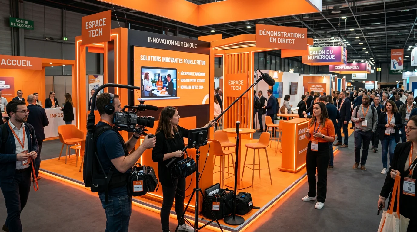 Vidéo pour salon professionnel : le guide complet 2026