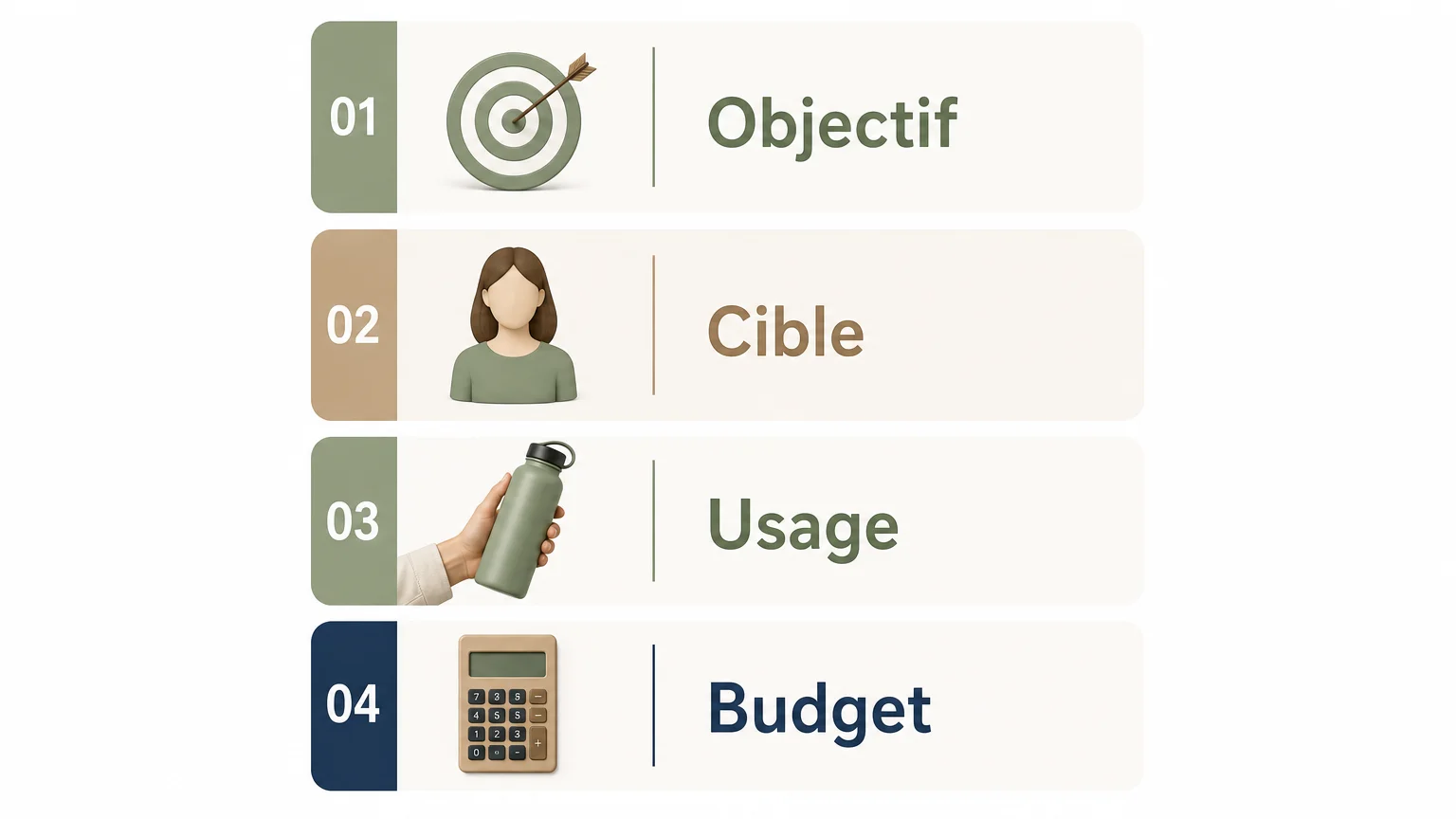 Checklist en quatre étapes pour choisir un objet personnalisé