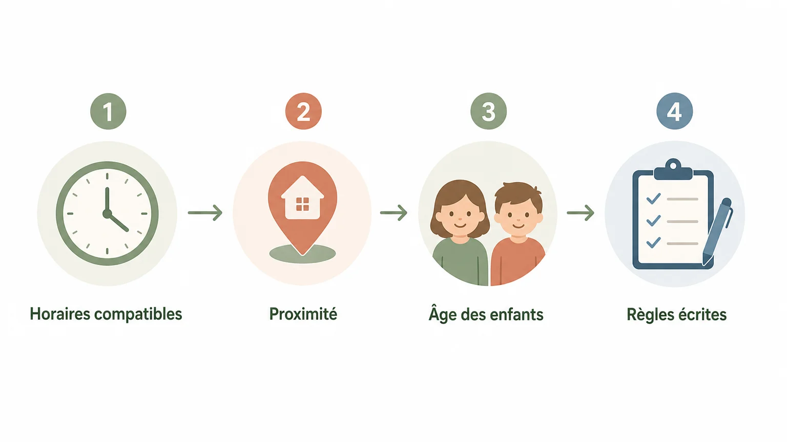 Checklist des critères pour choisir une co-famille