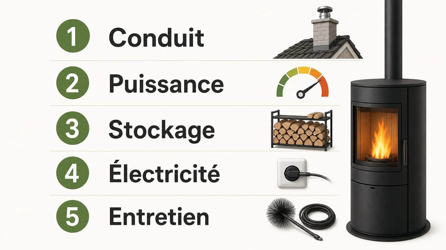 Checklist des vérifications avant l’installation d’un poêle en Suisse
