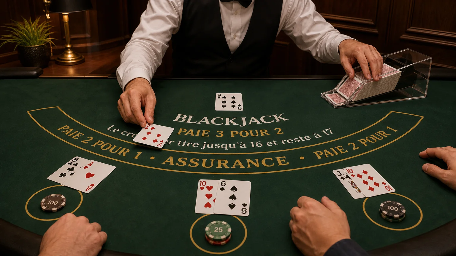Blackjack en direct : règles, déroulement et choix d’une table