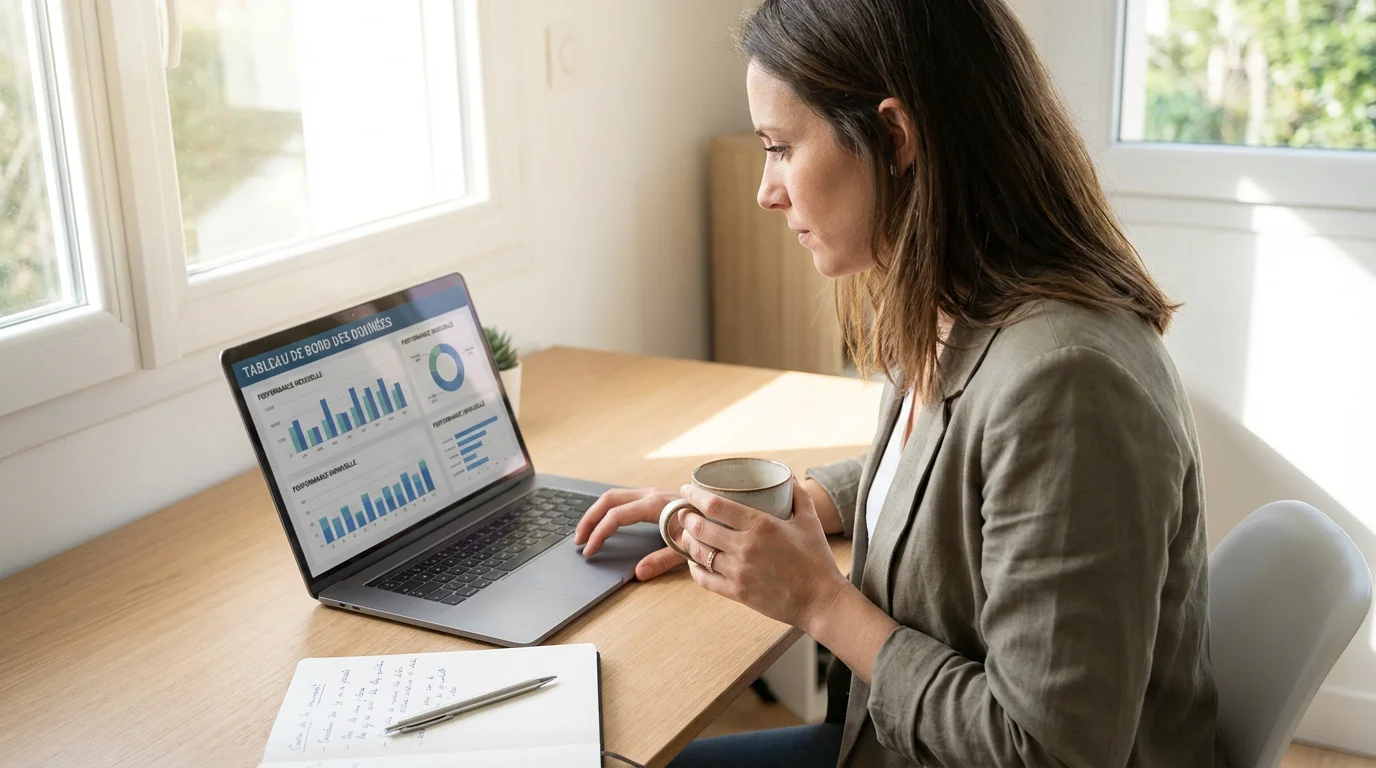 Freelance consultant analysant ses performances sur une plateforme de missions en 2026