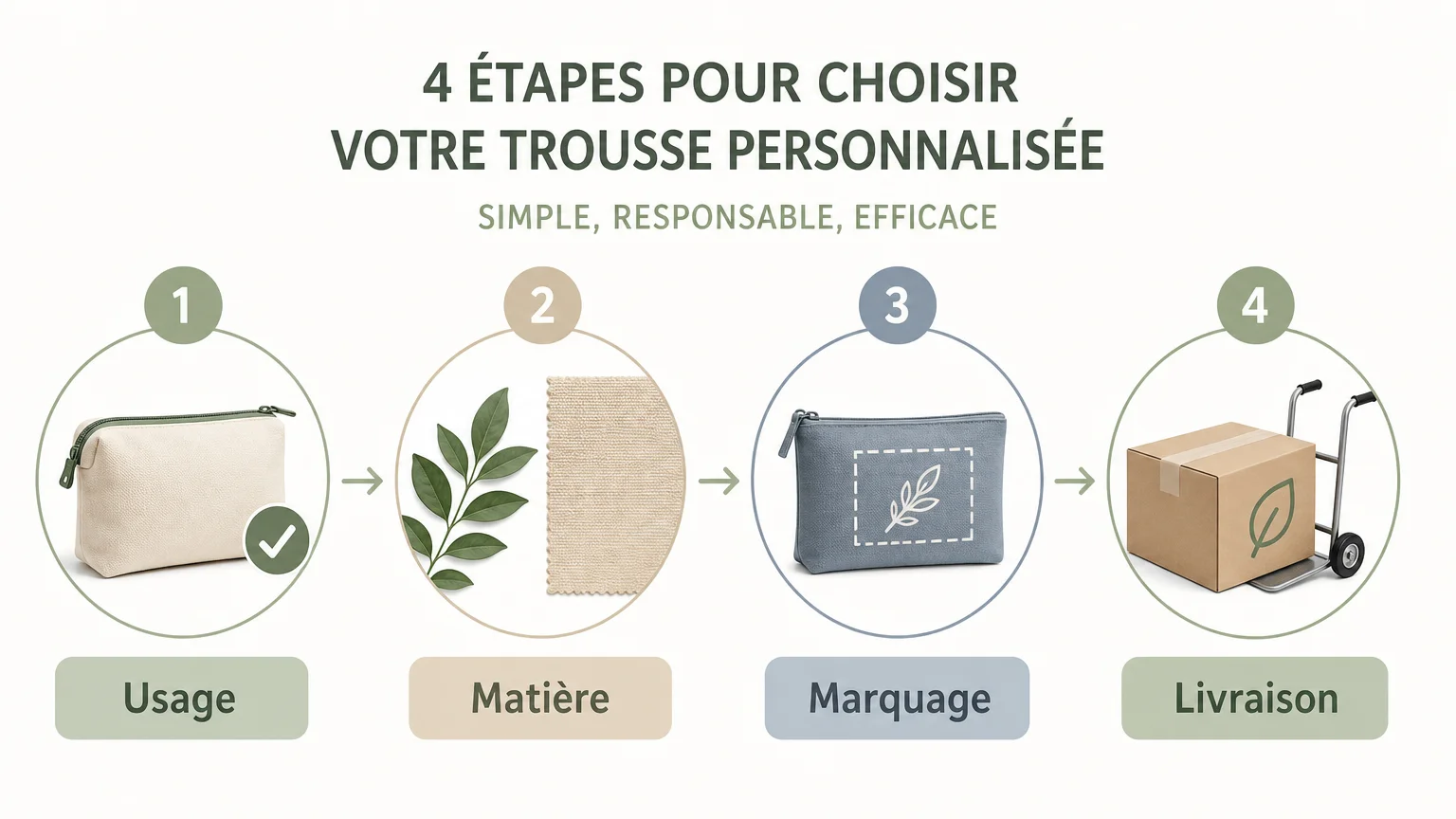 Checklist des critères pour choisir une trousse personnalisée publicitaire