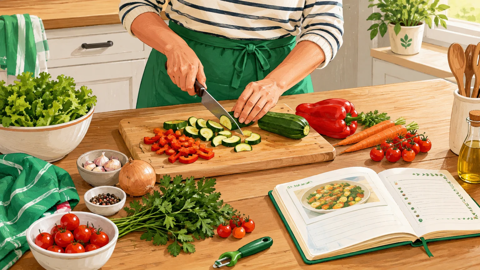 Préparer quelques légumes à l’avance pour organiser ses repas