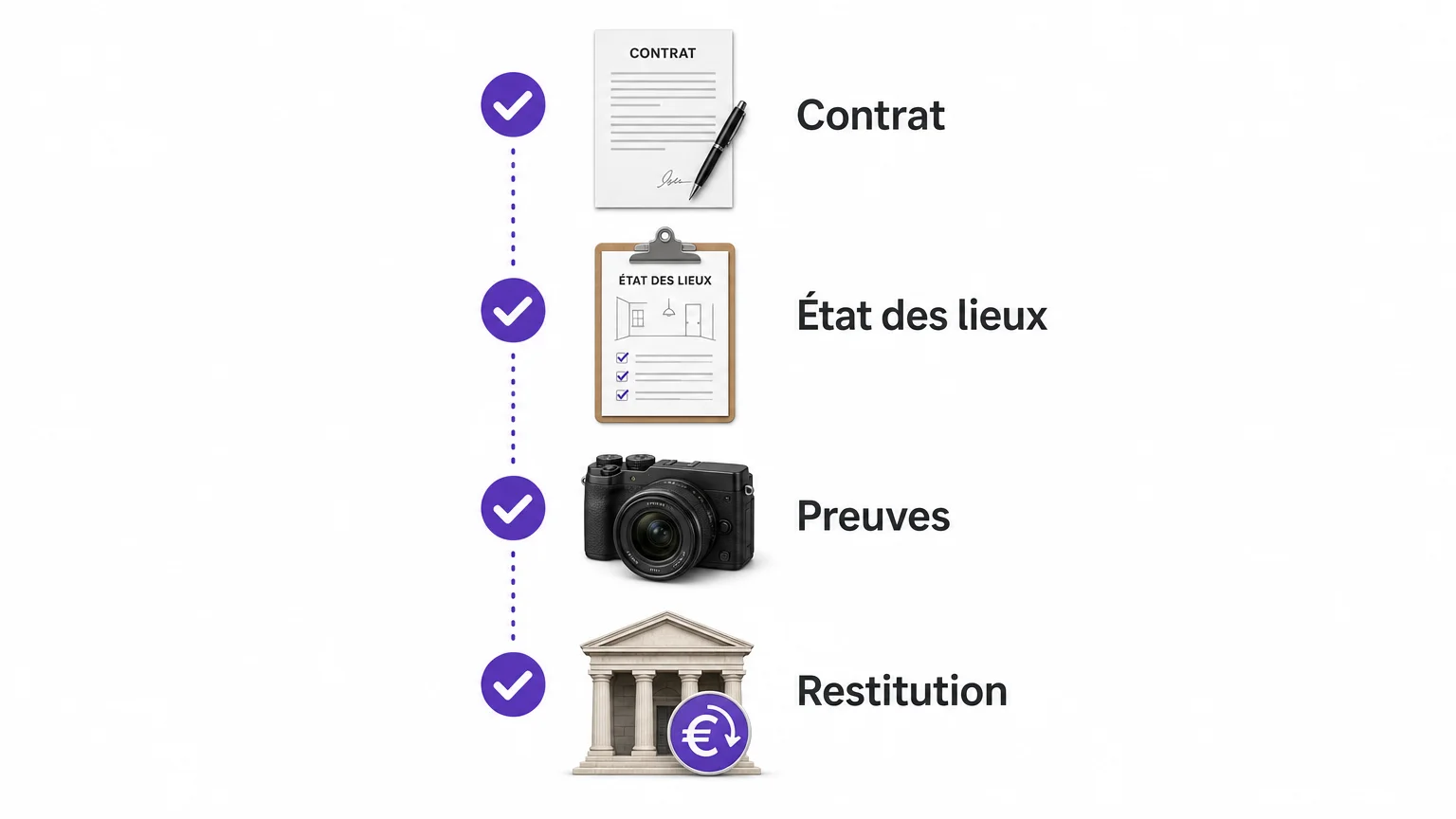 Checklist en quatre étapes pour gérer un dépôt de garantie
