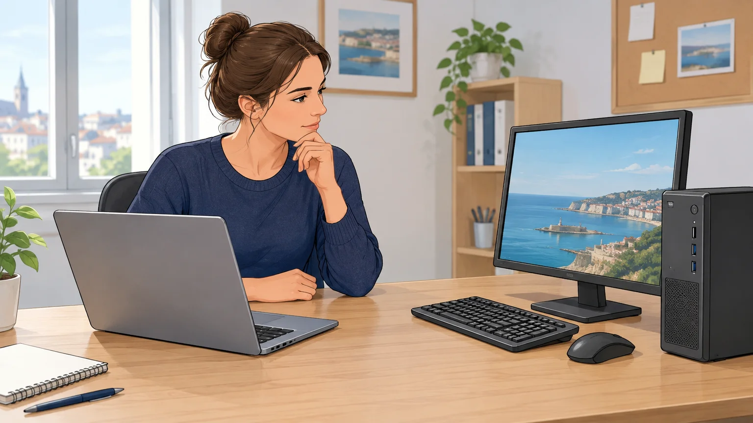 Comparer un ordinateur portable et un poste fixe pour choisir le bon format