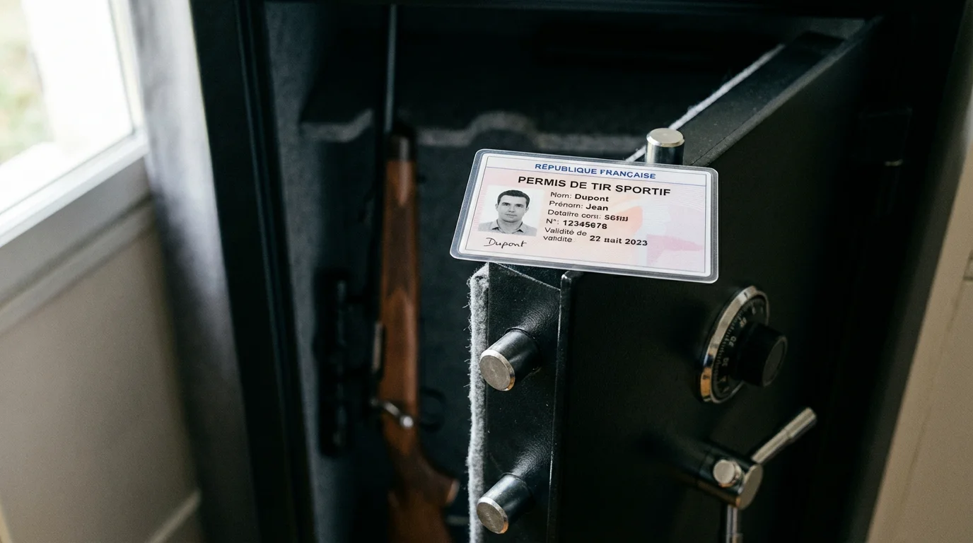 Licence de tir et coffre-fort à armes en France pour la détention d'une carabine de catégorie C