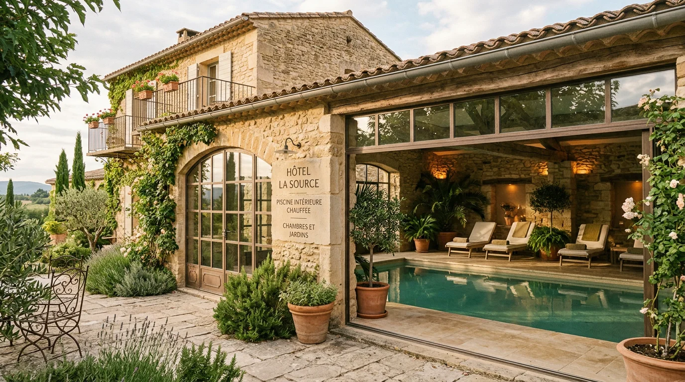 Hôtel dans le Luberon avec piscine intérieure : guide 2026