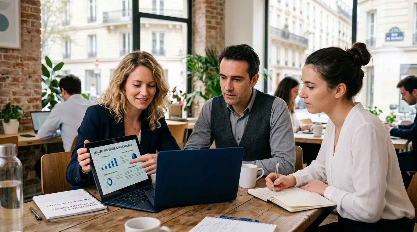 Équipe de consultants collaborant sur le staffing d'une mission