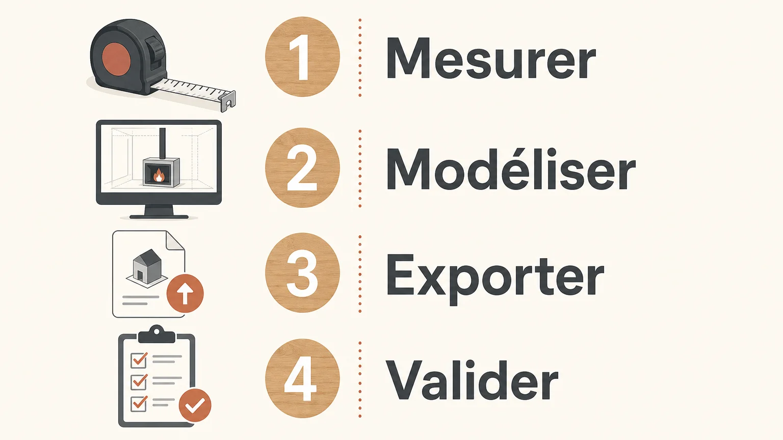 Checklist des étapes pour préparer un projet 3D
