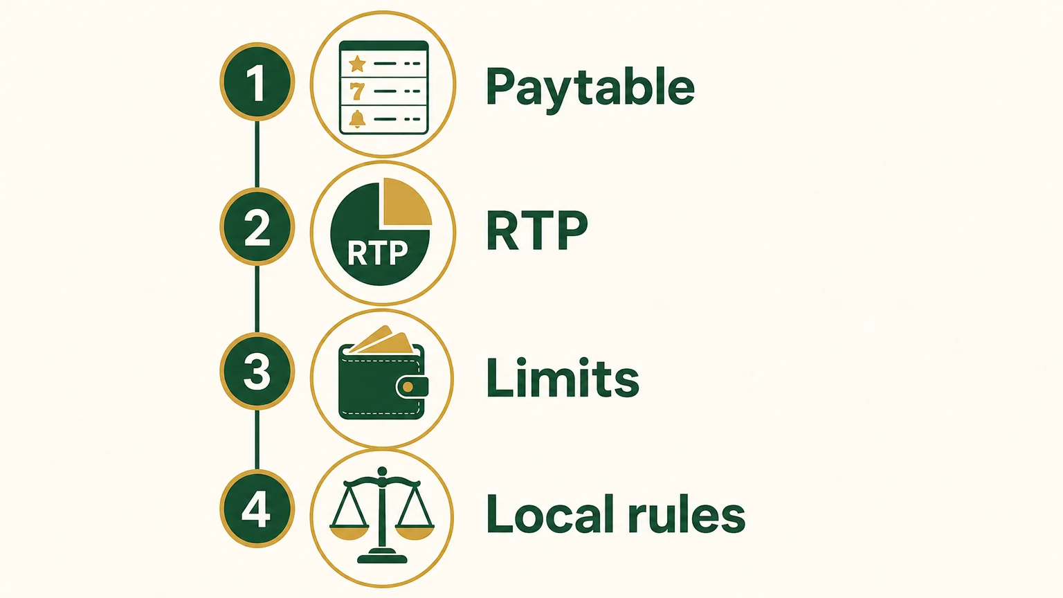 Four-step checklist for evaluating a slot before real-money play