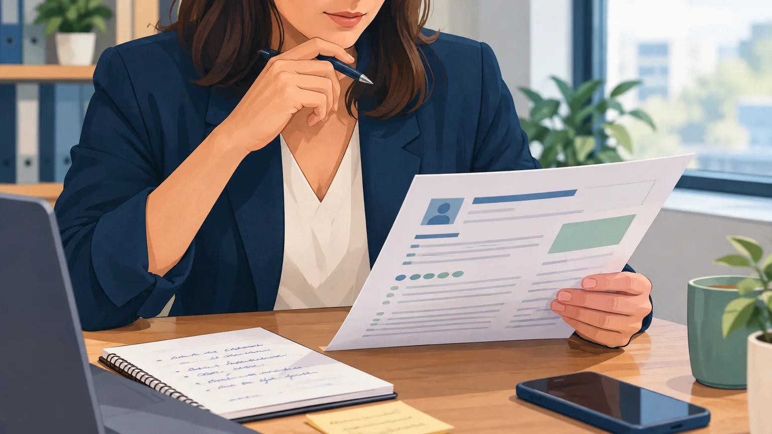 A sales rep checks a prospect’s information before reaching out