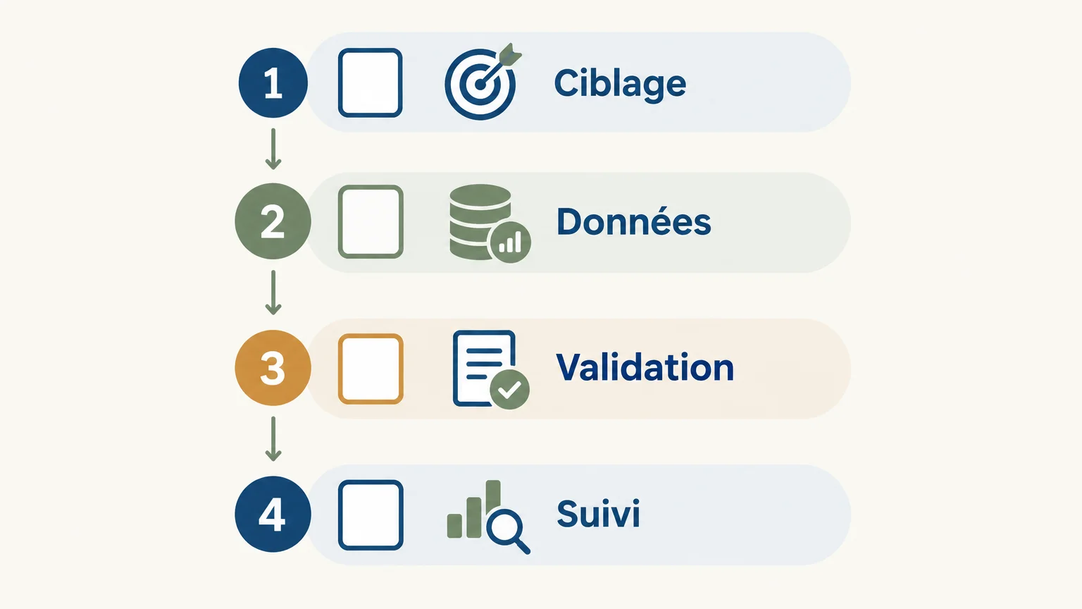 Four criteria for evaluating a prospecting agent: targeting, data, approval and follow-up