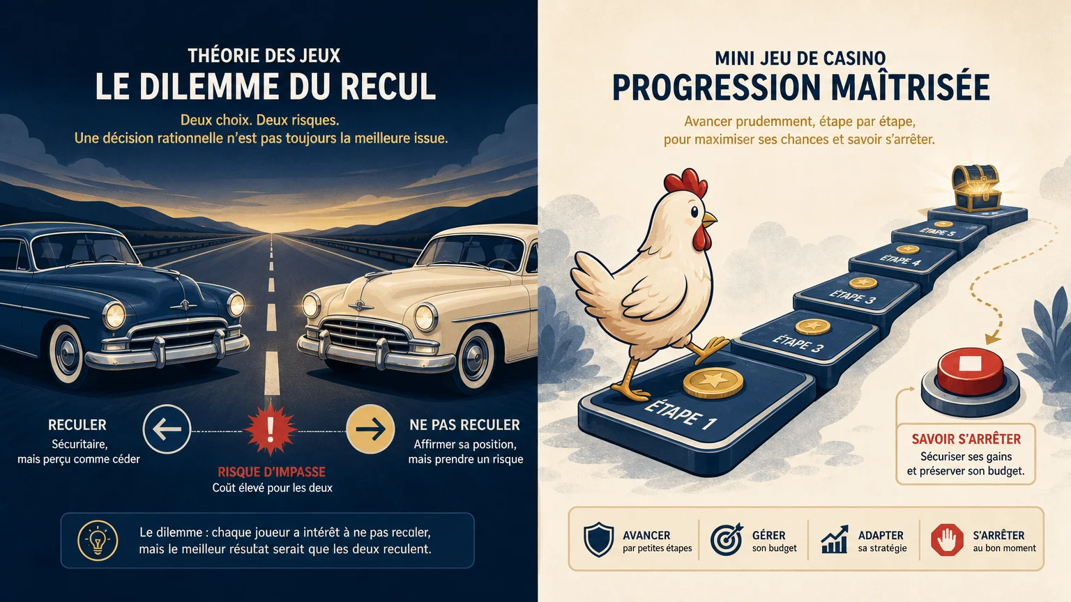 jeu du poulet : règles, variantes et cadre en France