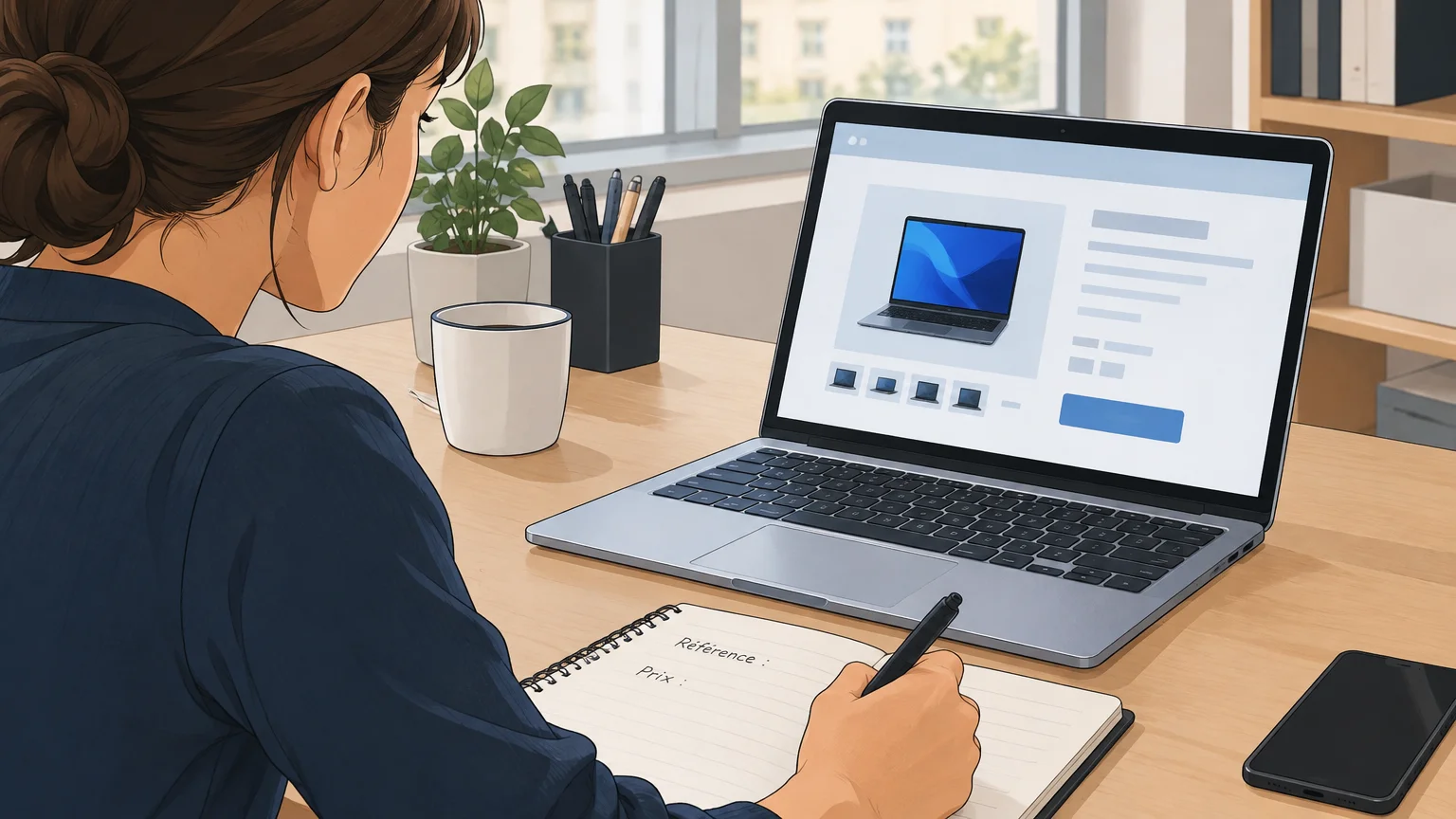 Comparaison d’un prix informatique avant un achat