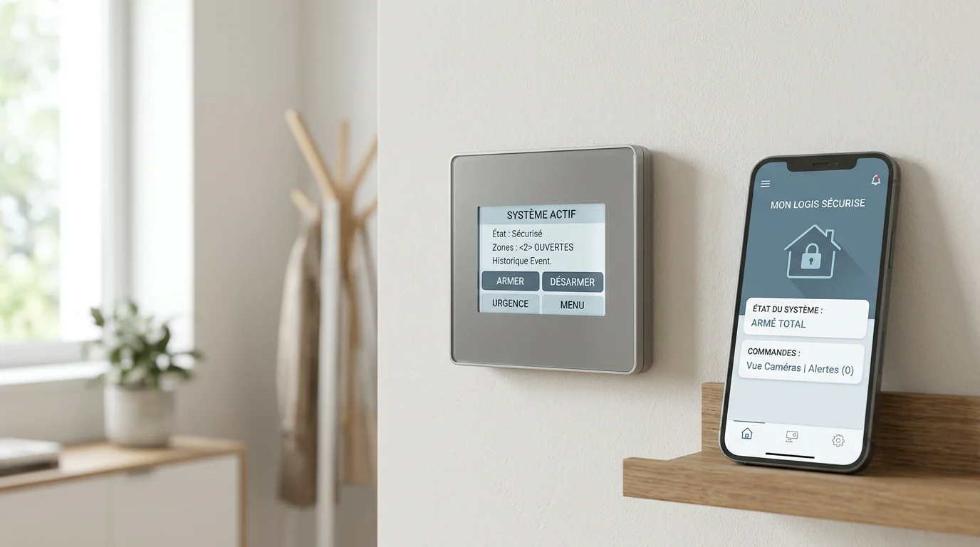 Centrale d'alarme sans fil connectée au WiFi avec application mobile