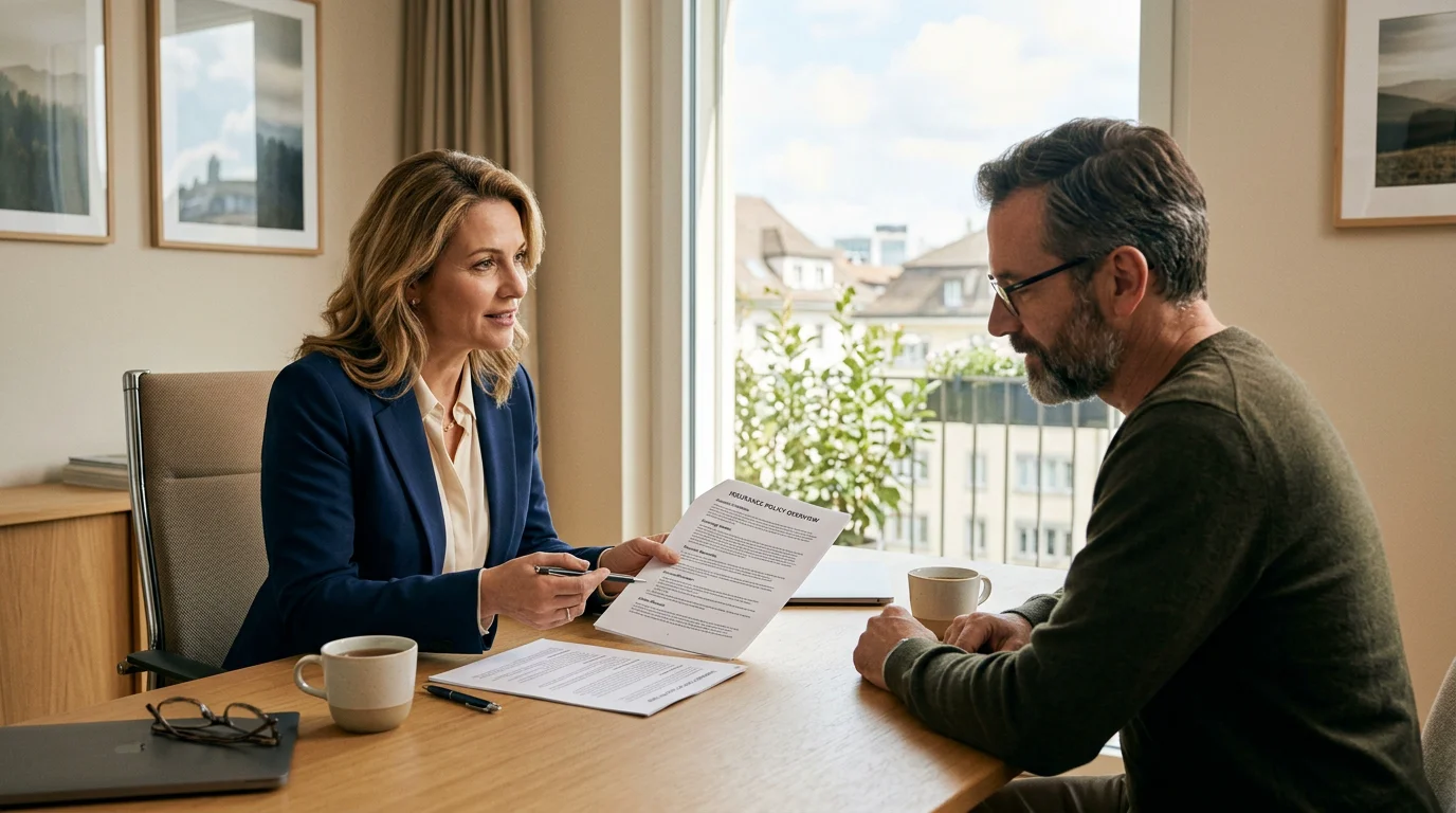 Independent advisor reviewing health insurance options with a client