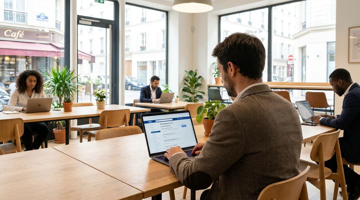Candidat recherchant des missions d'intérim en Seine-Saint-Denis sur un moteur de recherche d'emploi