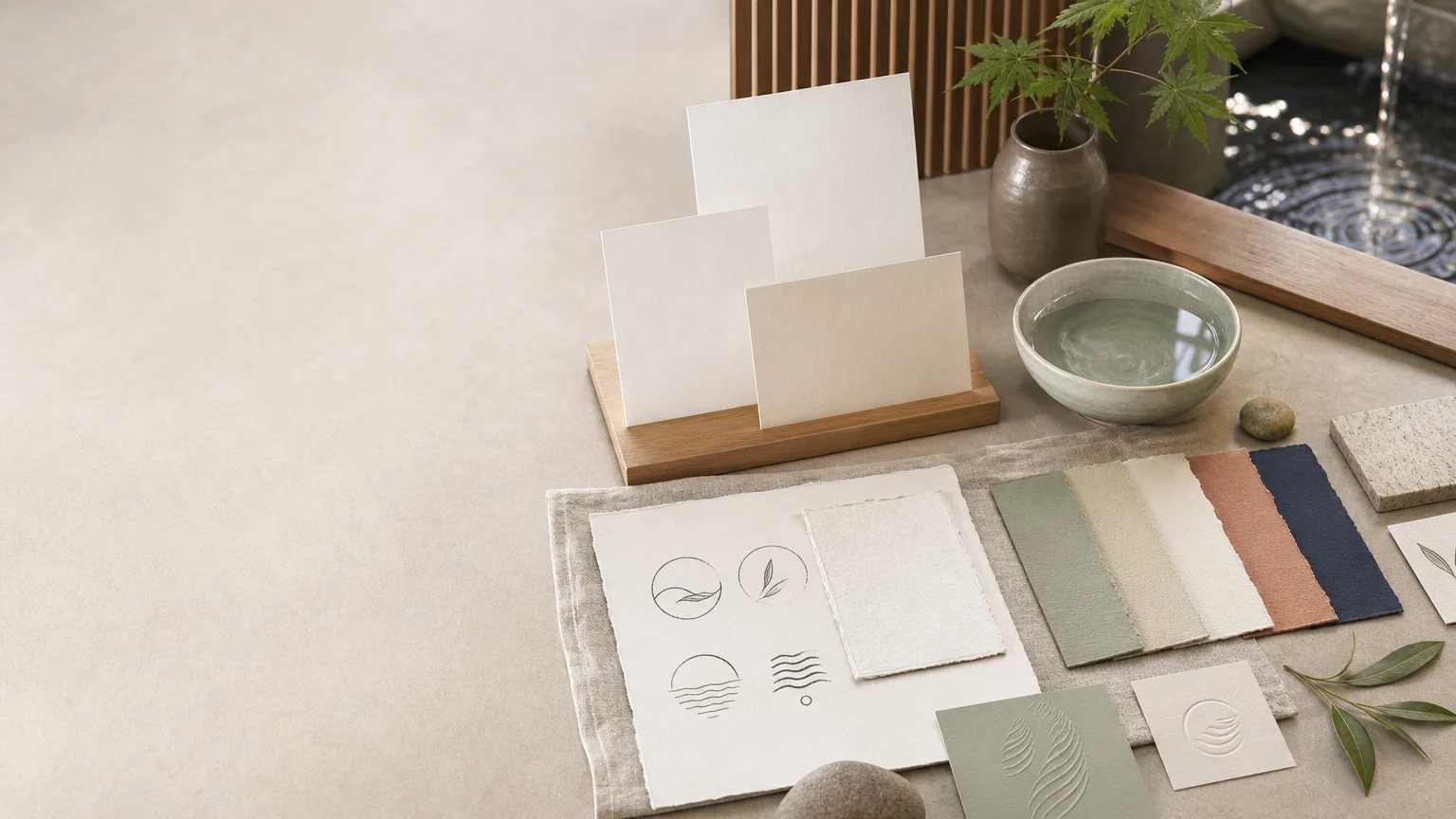 Moodboard professionnel pour une identité visuelle de Head Spa