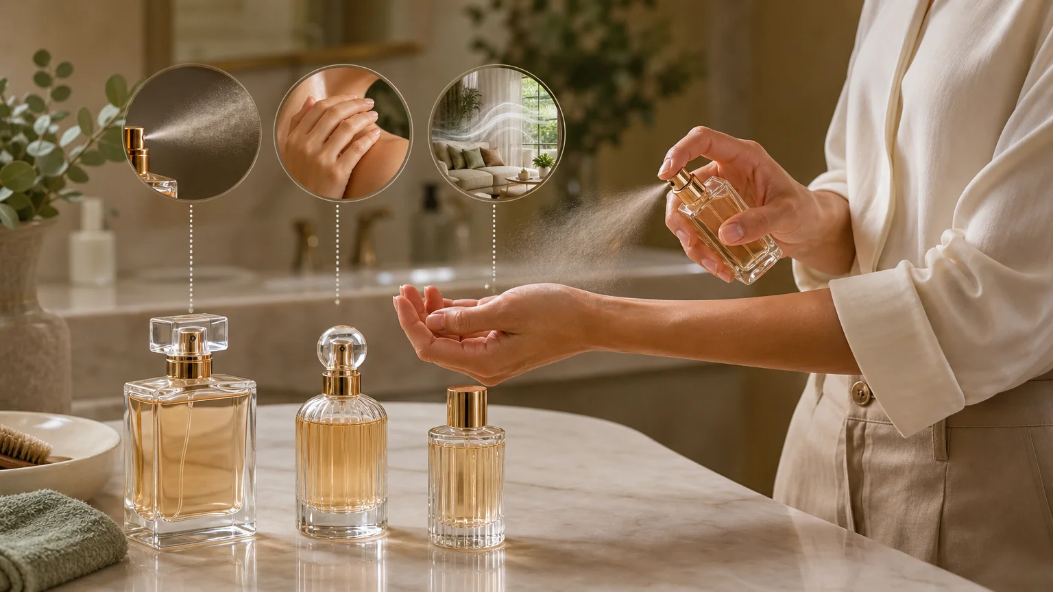 Différence entre tenue, concentration et sillage d’un parfum