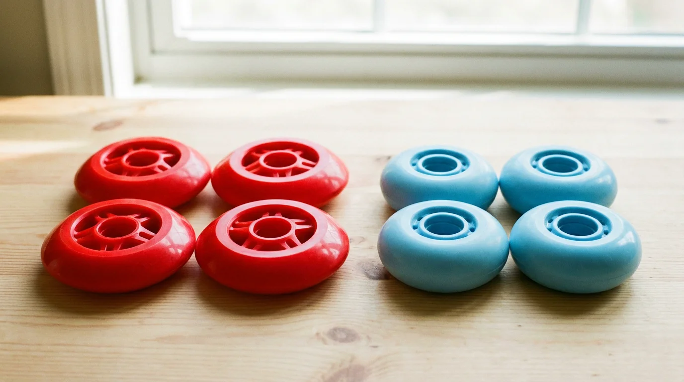 Comparaison entre grandes roues de roller vitesse et petites roues de roller freeride