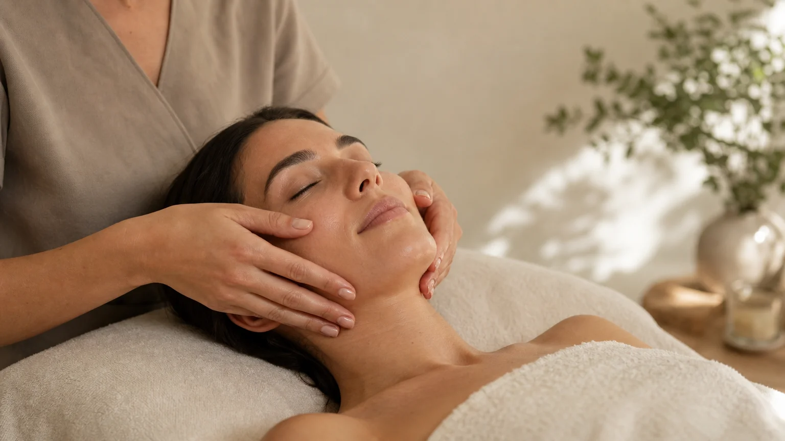 Soin du visage à Hyères dans une ambiance lumineuse et apaisante