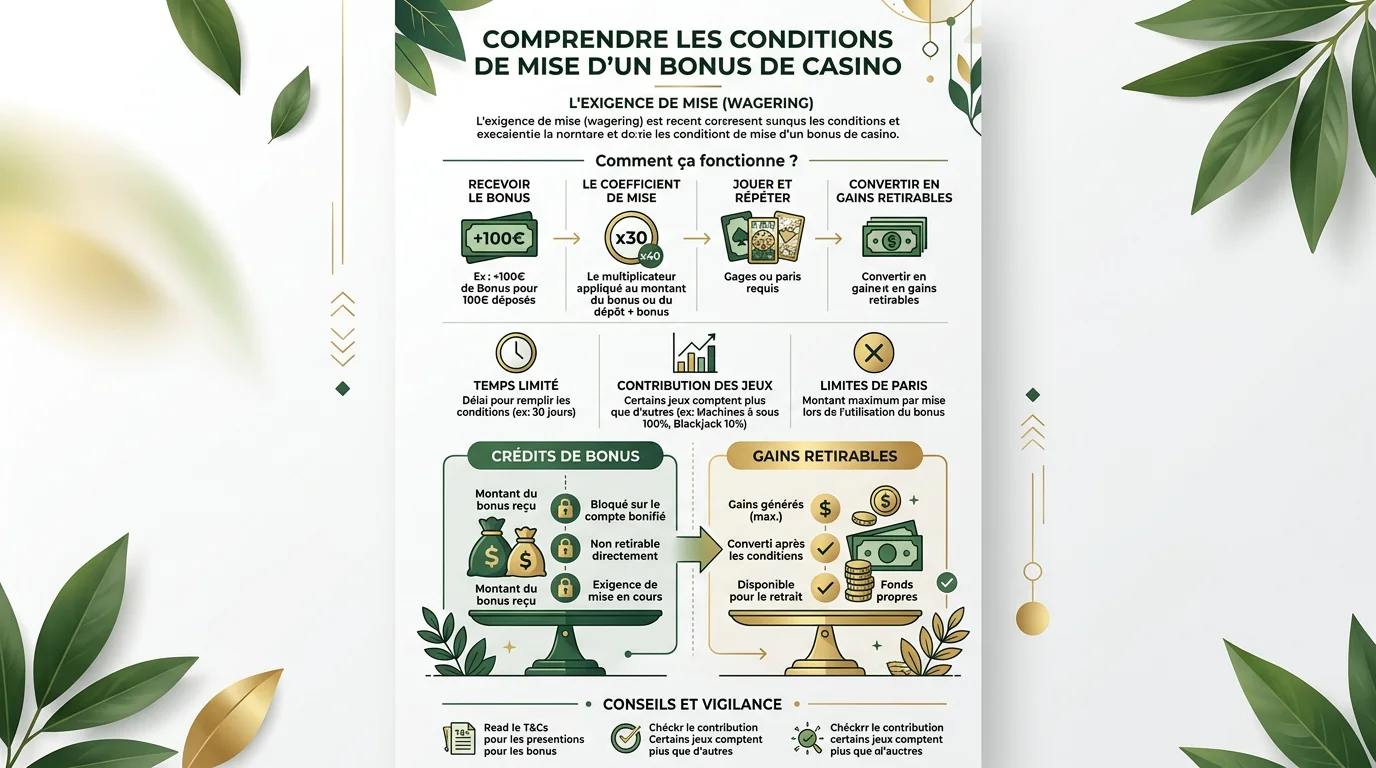 Schéma expliquant les conditions de mise d