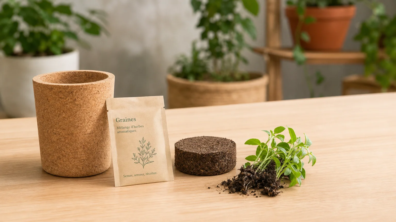 Kits de plantation publicitaires personnalisés pour entreprise