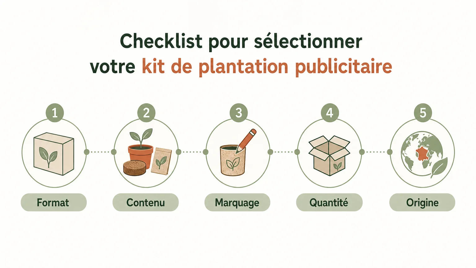 Checklist de sélection d’un kit de plantation personnalisé