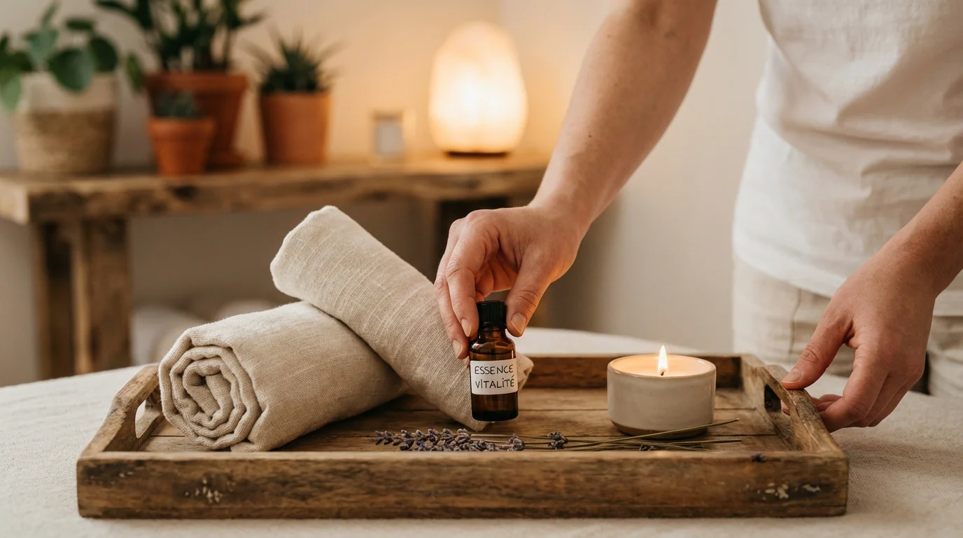Mise en place d'un rituel olfactif dans un cabinet de thérapie holistique